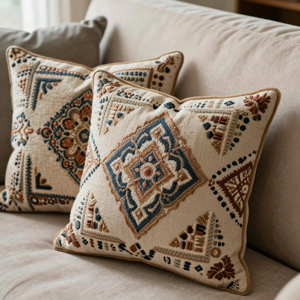 Custom designed decorative cushions