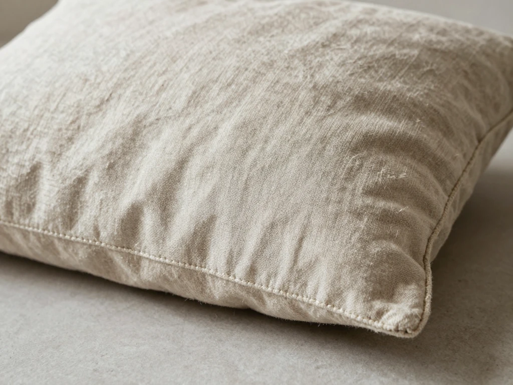 Organic linen decorative cushion